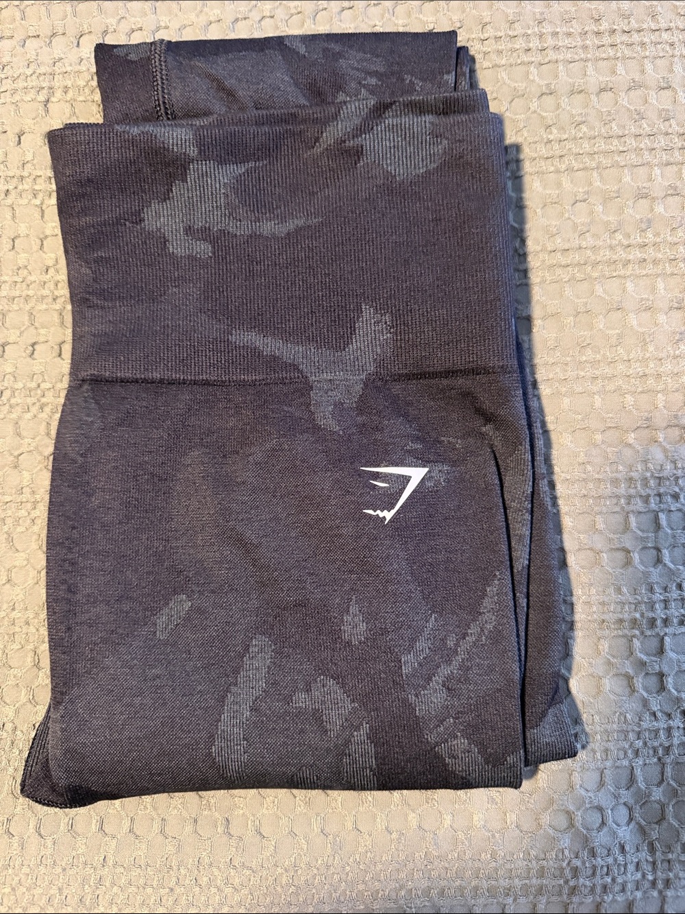 Gymshark Kids Black Camouflage Seamless Leggings